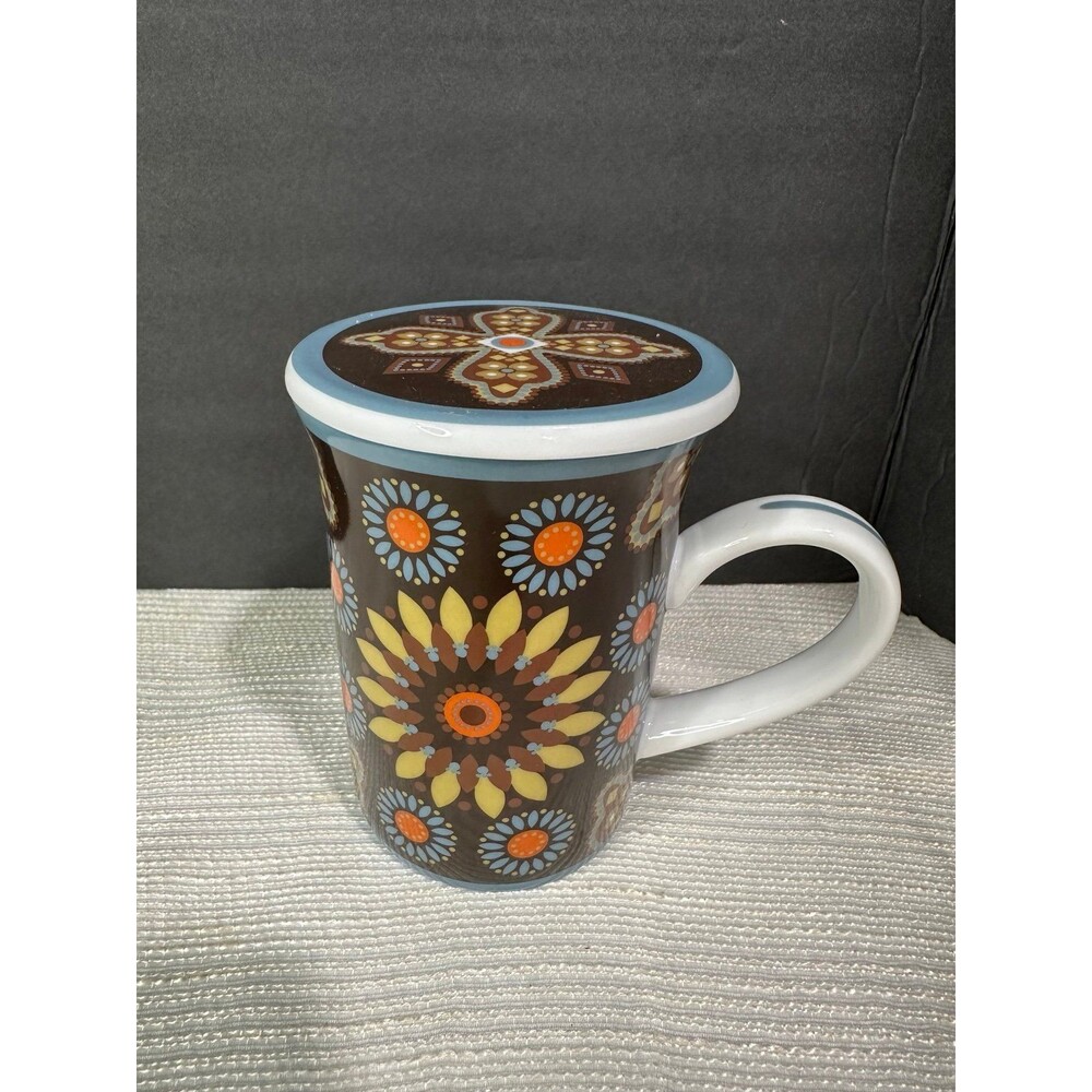 Vera Bradley Canyon Porcelain Mug & Lid
